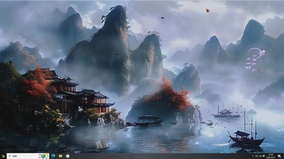 古风治愈山水-桌面主题