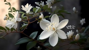 白色茶花