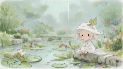 雨中小精灵