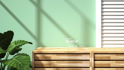 简约护眼绿色清新桌面