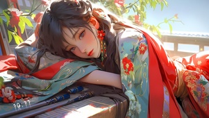 国风治愈美女