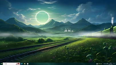 4K 月色下的火车	