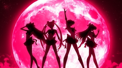 美少女战士月野兔酷黑粉色月球