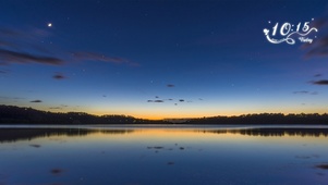 傍晚星空