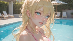 水光潋滟中的甜美邂逅