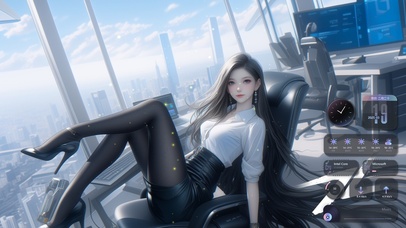 她的眼神像是深秋的湖水