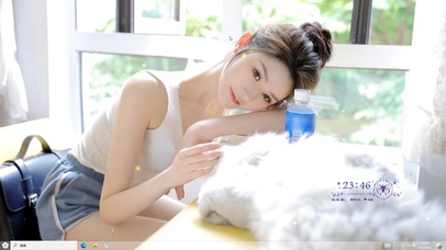 4k夏日清新女孩