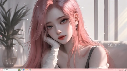 清纯红发女孩主题