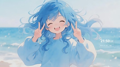 动漫二次元灵动女孩