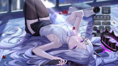 月光下的美少女