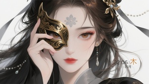 摘下