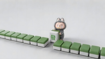 桌面招财拉布布~暴富就靠它啦！