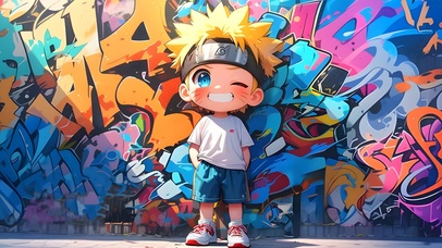 阳光鸣人大男孩