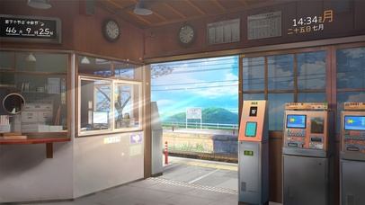 4K唯美治愈日式车站早晨