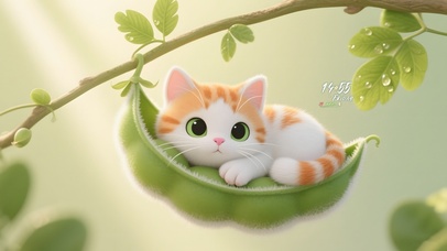 豌豆荚猫咪