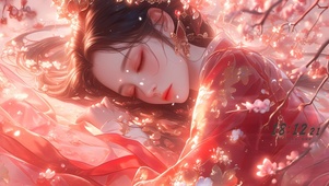 唯美古风嫁衣少女
