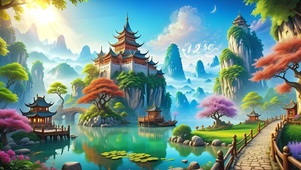 梦幻山水