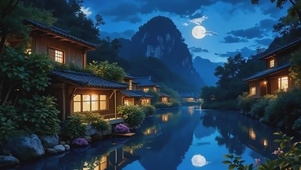 古村流水诗意栖居