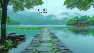 夏雨湖畔