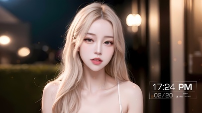 金发氛围感少女