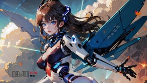 机械酷炫美女