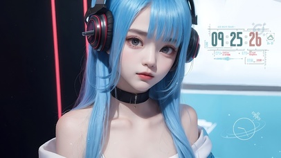 4K清纯可爱电竞女孩