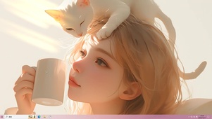 美女与猫