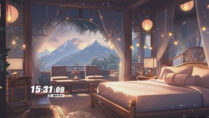古风灯笼房间