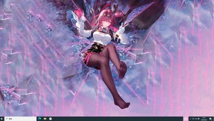 二次元 战斗紫发美少女