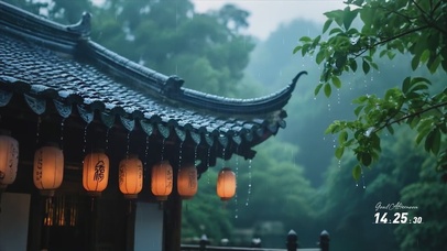 江南雨景