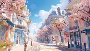 浪漫落樱街道