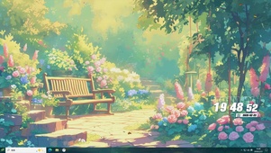 护眼花草树木桌面主题