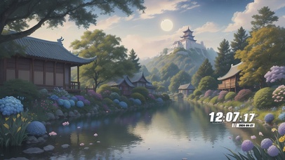 花草树木房屋景色