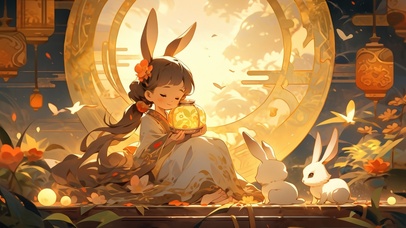 中秋-月兔少女