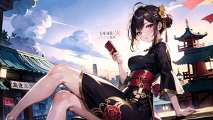落日余晖 闲然自得