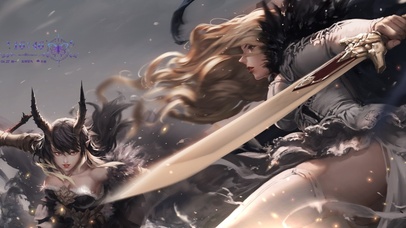 美女剑士对决（带鱼屏）