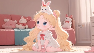 可爱懵懂女孩