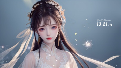 国风清纯可爱美女 