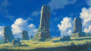 山顶石柱群