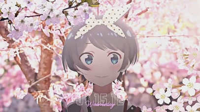 租借女友瑠夏樱花的约定动态壁纸