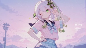 余霞成绮—小草