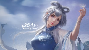 唯美清纯古风美女