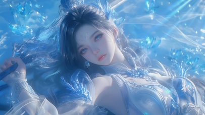 【原创】可爱国风水中美女