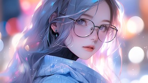 幻彩长发美女