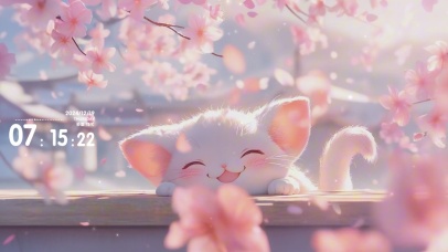 可爱乐呵小呆猫