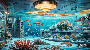 4K唯美海底房间