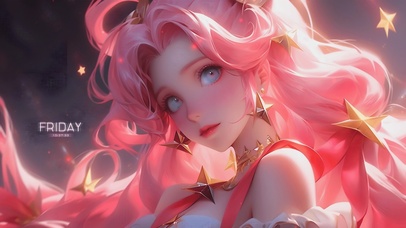 4K闪耀星星少女