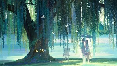 温馨夏日情侣约会