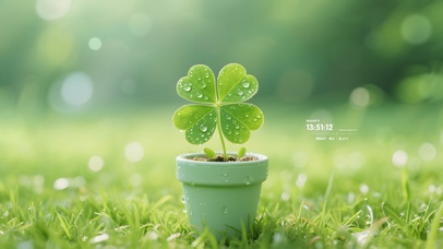 唯美小清新四叶草