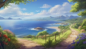 唯美海边